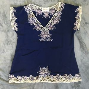 blue “fancy” blouse